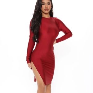 Fashion Nova backless midi dress